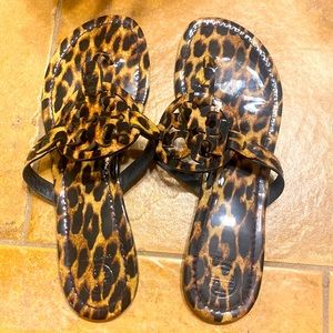 Tory Burch Leopard Miller Sandals